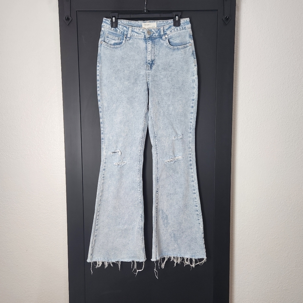 Banjara Light Blue Jeans Denim Stone Washed Flared Bootcut Women's Size 11/29